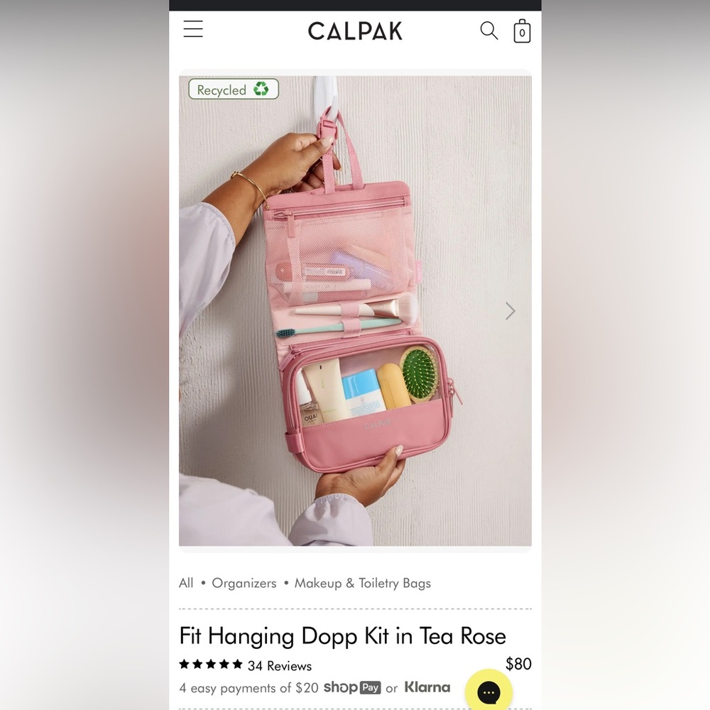 CalPak Dopp Kit NWT